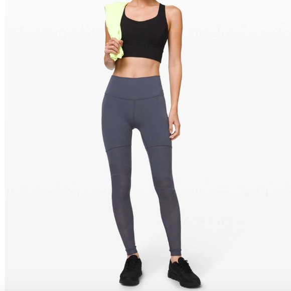 lululemon Sheer Will Tight 28” Pulse Stone Blue 12 *imperfect - Picture 3 of 15